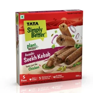 Simply Better Plant-Based Chicken Awadhi Seekh Kebab - Tastes Just Like Chicken, 5 Pieces, 200 g
