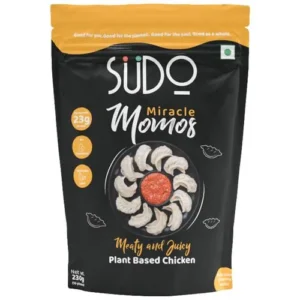 Sudo Plant Based Miracle Momos - 100% Plant Protein, Vegan, Clean Label, 230 g Pouch