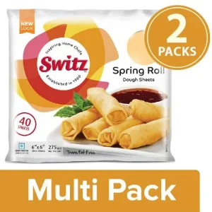 Switz Spring Roll Sheets - 6X6, 2x40 pcs Multipack
