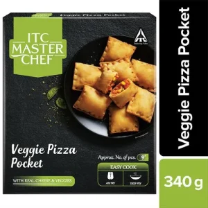 Veggie Pizza Pocket - Veg Frozen Snack, Ready To Cook, 340 g