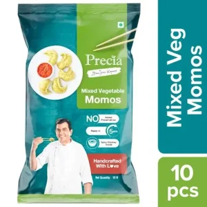 Precia Mixed Vegetable Momos, 10 pcs Pouch